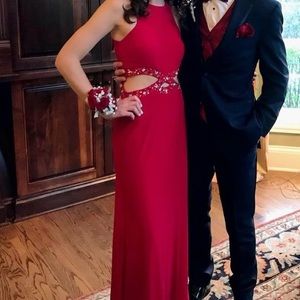 Bright Red Prom Dress(XS)